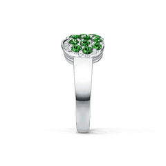 Platinum Semi Mount Ring Setting Round RD 2.5mm Diamond Accent DHJ