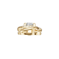 18K Gold Semi Mount Pendant Setting Oval Ov 5x4mm Diamond Accent Syz Jewelry