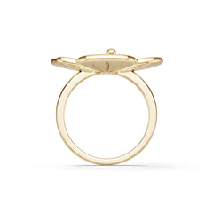 10K Gold Semi Mount Ring Setting Round Ro 6x6mm Syz Jewelry