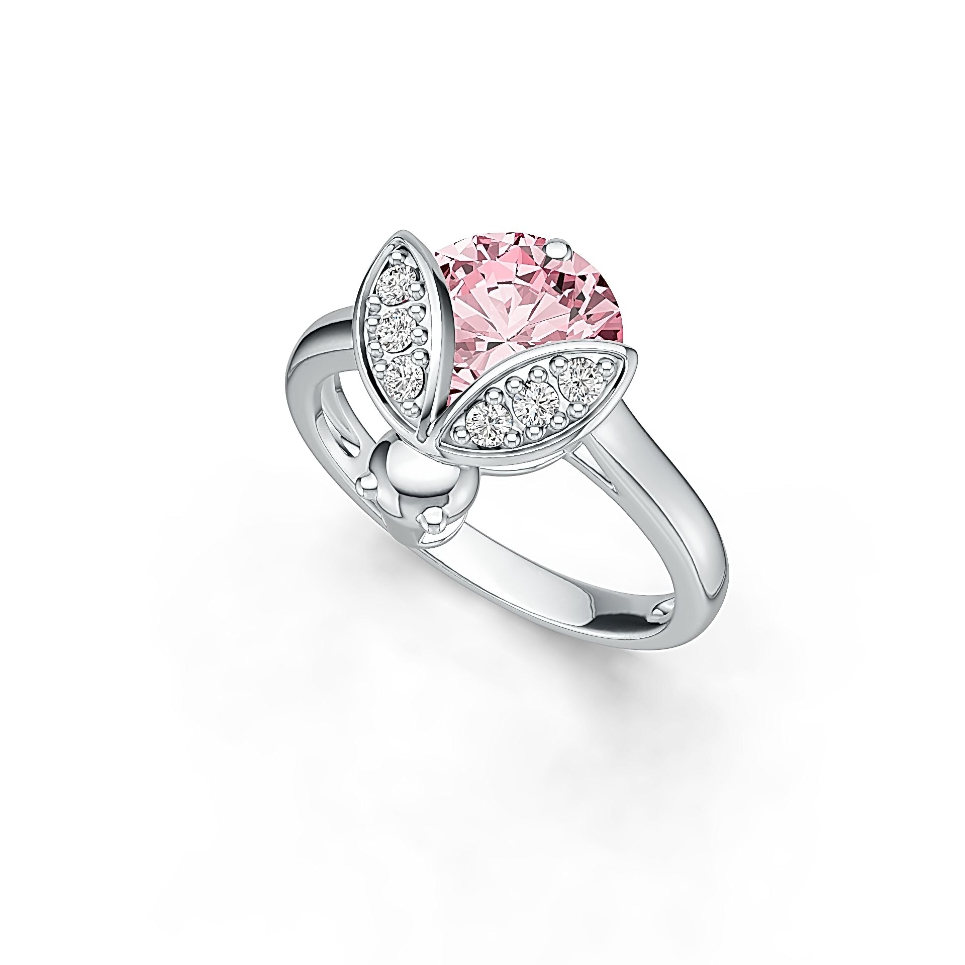 Sterling Silver Semi Mount Ring Setting Round RD 10x10mm DHJ