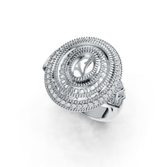 Sterling Silver Semi Mount Ring Setting Oval OV 7X5mm DHJ