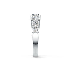 18K Gold Semi Mount Ring Setting Round RD 6x6mm RD 5x5mm RD 4x4mm RD 3x3mm DHJ