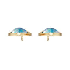 Sterling Silver Semi Mount Earrings Setting Round Ro 5x11mm DHJ