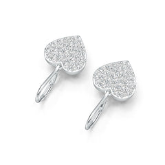 Sterling Silver Semi Mount Earrings Setting Round RD 2.5mm White Topaz DHJ