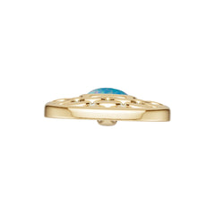 18K Gold Semi Mount Pendant Setting Round Ro 5x7mm Syz Jewelry