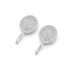 Sterling Silver Semi Mount Earrings Setting Round RD 2.6x2.6mm DHJ