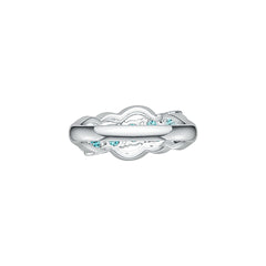 18K Gold Semi Mount Ring Setting Oval OV 5X4mm Diamond Accent DHJ