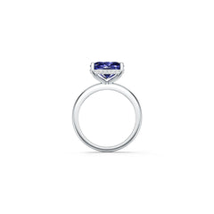 10K Gold Semi Mount Ring Setting Cushion Cu 10x8mm with Moissanite Accent Syzjewelry