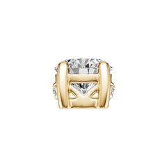 14K Gold Semi Mount Pendant Setting Round Ro 5x5mm Diamond Accent Syz Jewelry