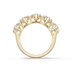 14K Gold Semi Mount Ring Setting Oval Ov 8x6mm Diamond Accent Syz Jewelry