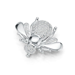 14K Gold Pendant Bee Theme with or Moissanite Diamond Accent DHJ