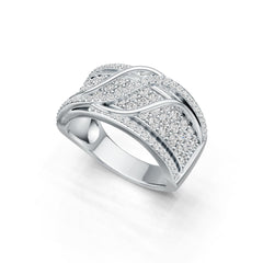 Sterling Silver Semi Mount Ring Setting Round RD 2x2mm DHJ