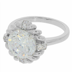 10K Gold Semi Mount Ring Setting Round RD 10x10mm Moissanite Accent Syzjewelry