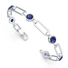 18K Gold Semi Mount Bracelet Setting Round Ro 6x6mm Syz Jewelry