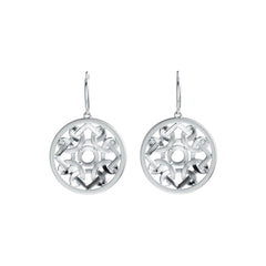 14K Gold Semi Mount Earrings Setting Round RD 6x6mm DHJ
