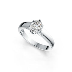 Sterling Silver Semi Mount Ring Setting Oval OV 8X6mm DHJ
