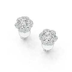 Sterling Silver Semi Mount Earrings Setting Round RD 5X5mm Syzjewelry