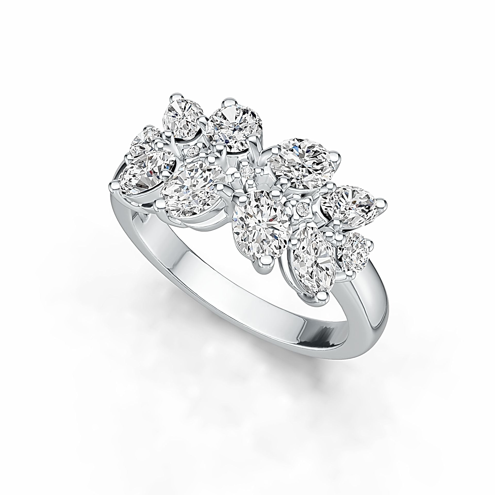 Sterling Silver Semi Mount Ring Setting Oval OV 5X4mm DHJ