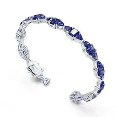 Sterling Silver Semi Mount Bracelet Setting OCT 7X5mm TRI 5x5mm 7 Inch Syzjewelry