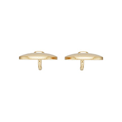 Platinum Semi Mount Earrings Setting Round Ro 3x3mm Syz Jewelry