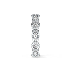 14K Gold Semi Mount Ring Setting Round RD 3x3mm Diamond Accent DHJ