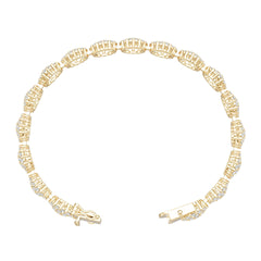 Platinum Semi Mount Bracelet Setting Round Ro 1x1mm Syz Jewelry
