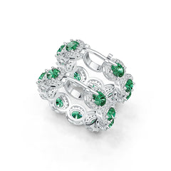 Sterling Silver Semi Mount Earrings Setting Oval OV 5X4mm DHJ