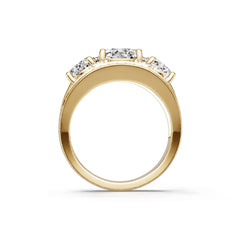 10K Gold Semi Mount Ring Setting Oval Ov 10x8mm Moissanite Accent Syz Jewelry