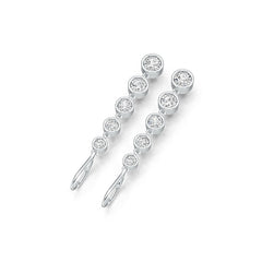 Sterling Silver Semi Mount Earrings Setting Round RD 5.5mm DHJ
