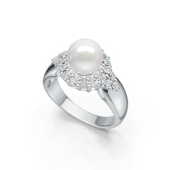 Sterling Silver Semi Mount Ring Setting Round RD 8.5mm DHJ