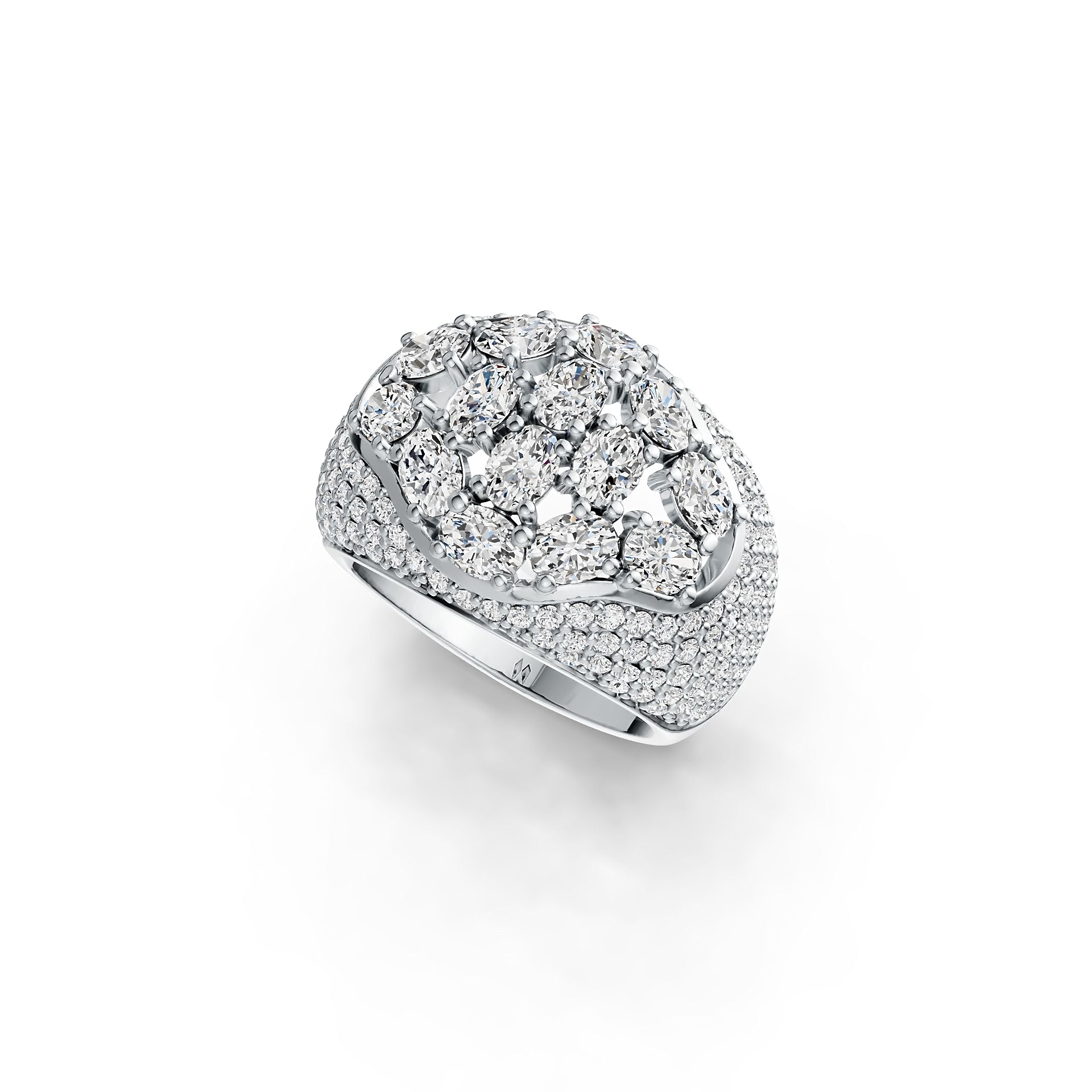 Sterling Silver Semi Mount Ring Setting Oval OV 4X3mm DHJ