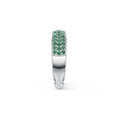 Platinum Ear Cuff Earrings with or Moissanite Diamond Accent DHJ