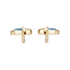 14K Gold Semi Mount Earrings Setting Round Ro 8x6mm Syz Jewelry