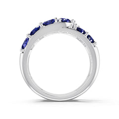 18K Gold Semi Mount Ring Setting Oval Ov 4x3mm Diamond Accent Syz Jewelry