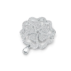 Sterling Silver Semi Mount Pendant Setting Round RD 1.0mm DHJ