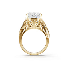 14K Gold Semi Mount Ring Setting Oval OV 15X11mm Syzjewelry