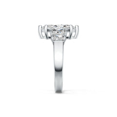 14K Gold Semi Mount Ring Setting Marquise MQ 14X7mm BG 5X4mm BG 4X3mm DHJ