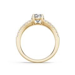 Platinum Semi Mount Ring Setting Oval Ov 95x75mm Diamond Accent Syz Jewelry