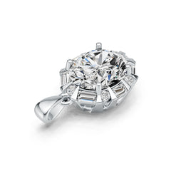 Sterling Silver Semi Mount Pendant Setting Oval OV 12X10mm DHJ