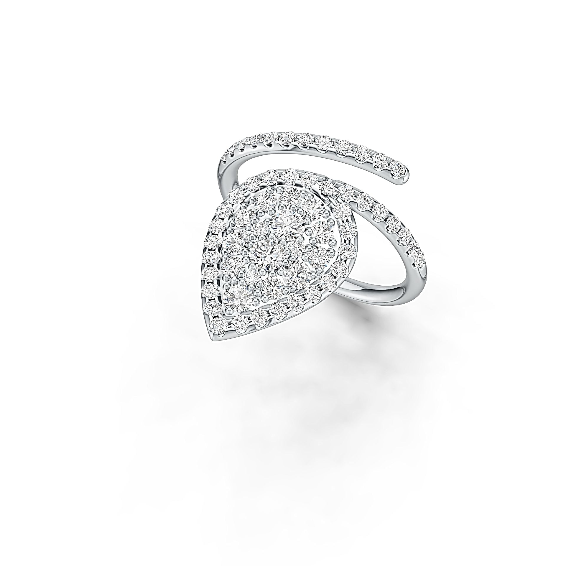 Sterling Silver Semi Mount Ring Setting Round RD 3x3mm DHJ