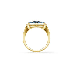 10K 14K Gold or 10K Gold Semi Mount Ring Setting Round Rd Moissanite Accent Syzjewelry