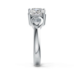Platinum Semi Mount Ring Setting Princess SQ 5.5X5.5mm DHJ