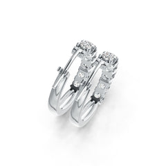 Sterling Silver Semi Mount Earrings Setting Round RD 4x4mm DHJ