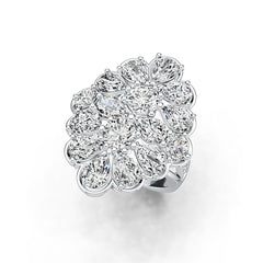 Sterling Silver Semi Mount Ring Setting Oval OV 7X5mm RD 6X6mm RD 5X5mm DHJ