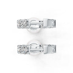 Sterling Silver Semi Mount Earrings Setting Round Ro 9x9mm Syz Jewelry