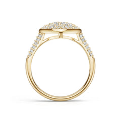 Sterling Silver Semi Mount Ring Setting Round Ro 2x2mm Diamond Accent DHJ
