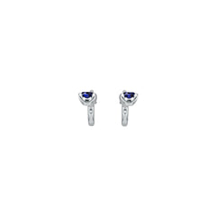 Platinum Semi Mount Earrings Setting Round Ro 2x2mm Syz Jewelry