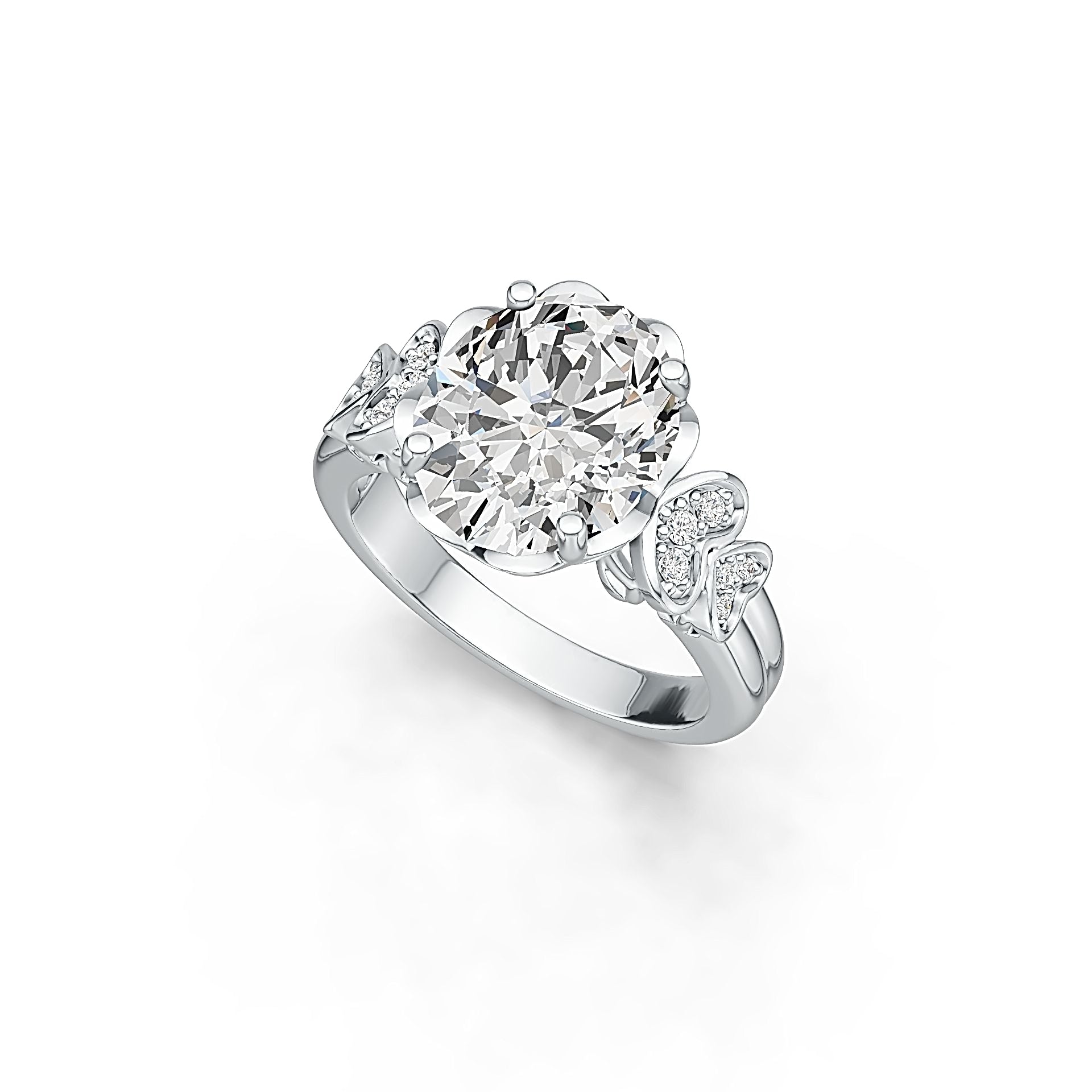 Sterling Silver Semi Mount Ring Setting Oval OV 12X10mm - Syzjewelry