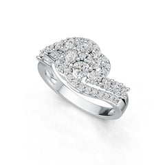Sterling Silver Semi Mount Ring Setting Round RD 3.5mm DHJ
