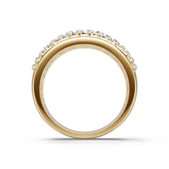 14K Gold Semi Mount Ring Setting Oval Ov 4x2mm Diamond Accent Syz Jewelry